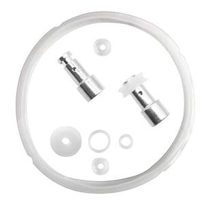 lot 16132 image: Silicone Sealing Ring Clear  Pressure Cookers Gasket  Universal Replacement Floater and Sealer for 56 Quart Models - Retail $10