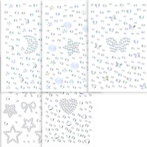 lot 16137 image: SAOROPEB 5 Sheets Face Gems Face Jewels Stickers, Self Adhesive Eye Body Face Nail Crystal Rhinestones Rainbow for Women Festival Accessory and Nail Art Decorations - Retail $7