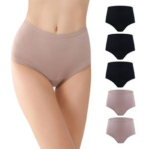 lot 16175 image: BATTEWA Washable Absorbency Incontinence Regular Underwear for Women, Reusable Leak Proof Protection Panties for Bladder Leakage(Black-Blush, Medium, 5 Pack)&nbsp