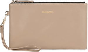 lot 18272 image: DORIS&JACKY Goatskin Leather Wristlet Clutch Wallet Cute Small Pouch Bag With Strap (Lambskin-beige, 8-lambskin Beige) - Retail $26