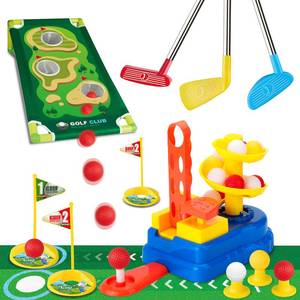 lot 19510 image: Liberry Kids Golf Club Set with 20 Balls, Retractable Clubs & Launcher, Toddler Indoor Outdoor Sports Toys for 3 4 5 Years Old, Fun Exercise Game, Birthday Gift for Boys Girls - Retail $23