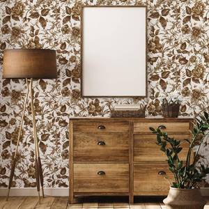 lot 20162 image: QUCHENG Rose Floral Wallpaper European Vintage Style Wall Decor Butterfly Furniture Refitting Stickers Removable Self Adhesive Sticker Peel Stick Dresser Decal Bedroom Livingroom Decoration - Retail $28