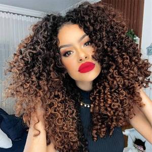 lot 20164 image: 7 Packs GoGo Curl Crochet Hair 14 Inch Short Curly Crochet Hair for Women Beach Curl Water Wave Deep Twist Crochet Braids Synthetic Braiding Hair Extensions (14 Inch, T1B430) - Retail $32