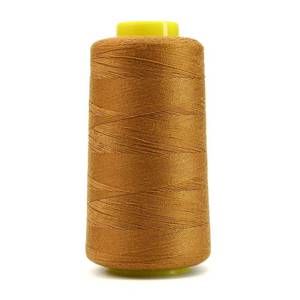 lot 20176 image: 1500 Yards Jean Denim Thread for Sewing Machine, Blue Jean 20s2 Heavy Duty Strong Thick Bonded Cone Spool 100% Polyester for Shoe Bag Canvas Leather Nylon Hand Quilting, 2.2x4.37 (Cotton Thread) - Retail $8