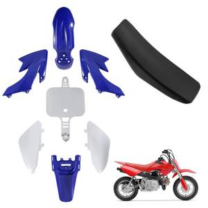 lot 20213 image: Fancemot ABS Plastics Kit with High Elasticity Tall Seat, Pit Dirt Bike Plastic Fender, Thicker Plastics Compatible with Honda XR50R CRF50F XR50 CRF50 SDG SSR 50cc-110cc Pit Dirt Bike - Retail $43