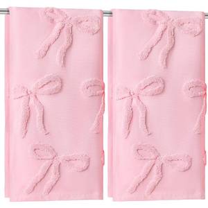 lot 20221 image: FuWeave 2 Pcs Pink Hand Towels for Bathroom Coquette Bow Hand Towels 100% Cotton Absorbent Decorative Jacquard Weave Bath Decor Preppy Bathroom Decor Gift, 13.7 x 29.5 Inch - Retail $19