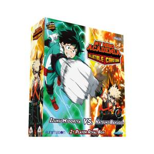 lot 20233 image: My Hero Academia Collectible Card Game Izuku Midoriya vs. Katsuki Two Player Rival Decks  Trading Card Game for Adults and Teens  Ages 14  2 Players  Avg. Playtime 45 Mins  Made by Jasco Games - Retail $35