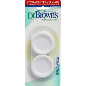 lot 20248 image: Dr. Brown s Original Wide-Neck Replacemnet Travel Caps  2-Pack&nbsp