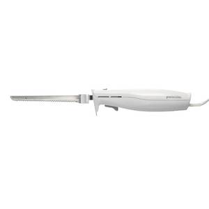 lot 20249 image: Proctor Silex Easy Slice Electric Knife for Carving Meats, Poultry, Bread, Crafting Foam and More, Lightweight with Contoured Grip, White - Retail $23