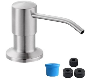 lot 2425 image: Built in Soap Pump Dishes Soap Dispenser for Kitchen Sink with 1.2m4ft Silicone Water Pipe &amp 3 Caps for Soap Container