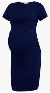 lot 2460 image: Smallshow Womens Short Sleeve Maternity Dress, Medium