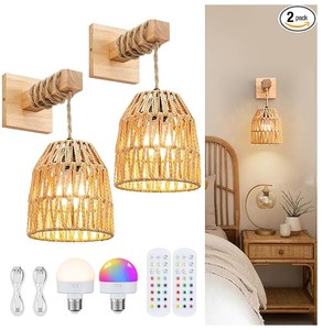 lot 3567 image: Glitnous Smart LED Wall Sconce Set - Retail $89
