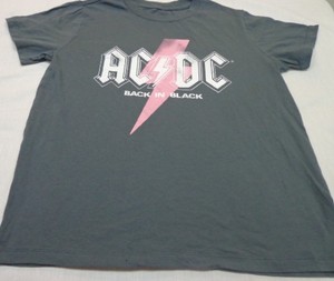 lot 16092 image: Grayson Threads Black Trendy Plus Size Cotton AcDc Graphic T-Shirt XL - Retail $41
