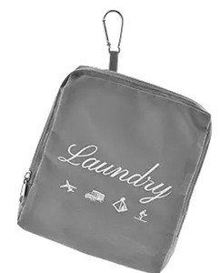 lot 16107 image: JHX Travel Laundry Bag, Dirty Clothes Bag with Handles and Aluminum Carabiner, Collapsible Laundry Bag for Travel, Camp, Fitness, and Students