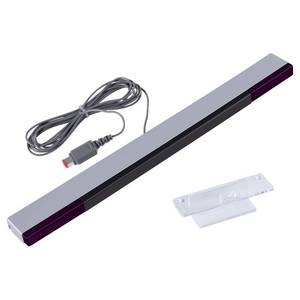 lot 10245 image: Aokin Sensor Bar for Wii, Replacement Wired Infrared Ray Sensor Bar for Nintendo Wii and Wii U Console, includes Clear Stand - Retail $8