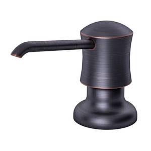 lot 10252 image: SAMODRA Sink Soap Dispenser for Kitchen Oil Rubbed Bronze Dish Lotion Dispenser 12 OZ Bottle Built in Design Refill from The Top - Retail $19