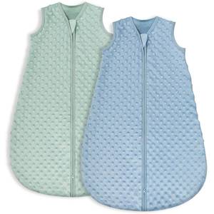 lot 10257 image: Yoofoss Fleece Baby Sleep Sack 0-6 Months with Plush Dots, TOG 1.5 Baby Wearable Blanket with 2-Way Zipper, Organic Cotton Toddler Sleep Sack Fleece - Retail $27