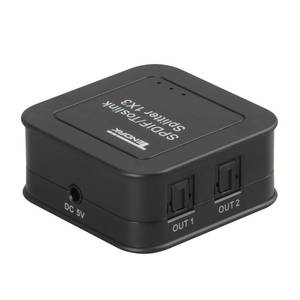 lot 10274 image: Tendak Digital Optical Audio Splitter SPDIFToslink 1 in to 3 Out Powered Amplifier Supports 5.1CH LPCM2.0 DTSDolby-AC3 - Retail $19
