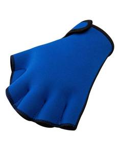 lot 10285 image: FitsT4 Sports Aqua Gloves Webbed Paddle Swim Gloves Fitness Water Aerobics and Swimming Resistance Training for Men Women Children Royal S - Retail $10
