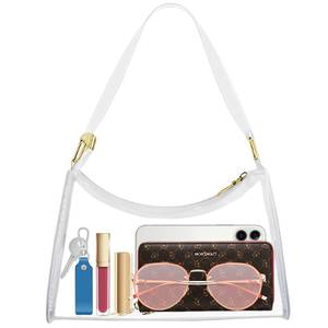 lot 12220 image: Ginogento Clear Bag for Stadium Events,Clear Bag Purse for women Crossbody Transparent for Concerts,Festivals,Sport Events - Retail $11