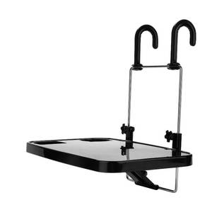 lot 15000 image: XINDELL Steering Wheel & Car Seat Tray - Universal Foldable Desk for Laptop, Food, Cup Holder - Portable Car Food Tray for Drivers, Kids, Road Trips - Fits All Vehicles - Retail $20