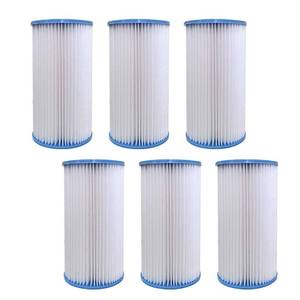 lot 15981 image: Volca Spares Type A or C 29000e59900e Replacement Filter Cartridge for INTEX Easy Set Above Ground Pools, Compatible with Krystal Clear C1000 C1500 Pumps, Pack of 6 - Retail $286