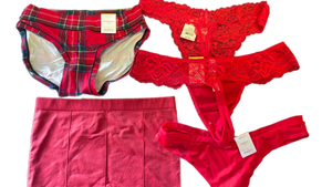 lot 16002 image: Auden Holiday Red Lingerie Collection Set M - Retail $25