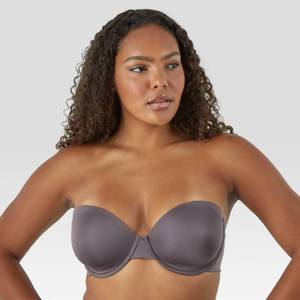 lot 16005 image: Maidenform Self Expressions Womens Side Smoothing Strapless Bra SE6900 - Sparrow Brown 38D Lightly Lined, Underwire - Retail $20