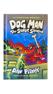 lot 16012 image: Dog Man The Scarlet Shedder by Dav Pilkey - Childrens Graphic Novel - Retail $12