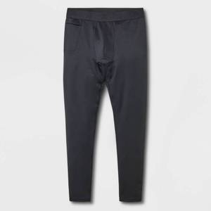 lot 16013 image: Mens Slim Fit Heavyweight Thermal Pants - All In Motion Black XXL - Retail $22