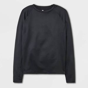 lot 16021 image: Mens Relaxed Fit Long Sleeve Heavyweight Thermal Undershirt - All In Motion Black XXL - Retail $22