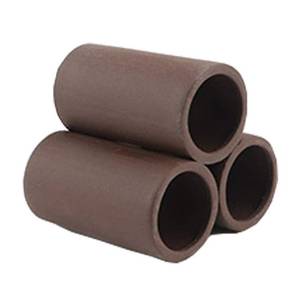 lot 16049 image: Norgail Handmade Brown Ceramic Shelters - Shrimp Habitat, Breeding Tube, Hiding cave - Hideaway Pipes Reduce Stress, Encourage spawning - Decorative Aquarium Accessories 1PCS (Large) - Retail $10