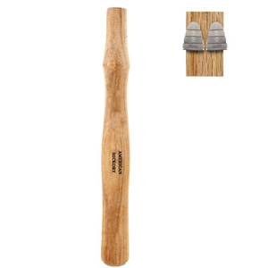 lot 16061 image: 1 pack Wood Sledge hammer handle replacement for 2, 3 and 4 lb Complete Set with Wooden and Steel Wedges - Wood replacement ball pien hammer handle - Wood tool handle - Wooden handle hammers in bulk - Retail $12
