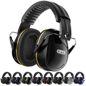 lot 16099 image: Dr.meter Noise Cancelling Headphones for Adults Kids, 31dB SNR Ear Protection Earmuffs for Gun Range, Kids Autism Sensory Adjustable Noise Reduction Safety Ear Muffs for Lawn Mowing, Woodwork - Retail $15