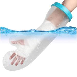 lot 16102 image: UpGoing Cast Covers for Shower Arm Adult Waterproof Cast Cover Shower Protector Bag for Wound Arm, Hands, Wrists, Elbow, Finger to Keep Wounds Dry, Reusable Durable - Retail $10