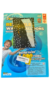 lot 16490 image: Reusable Water Balloons Set - 12 Pack Multi-Color - Retail $15