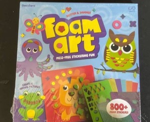 lot 18183 image: Foam Art Animal Sticker Activity Set - Retail $12