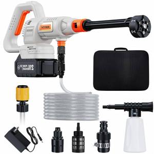 lot 1665 image: Cordless Pressure Washer Battery Powered 1200PSI Cordless Power Washer with Brushless Motor, 4.0Ah Battery,6-in-1 Nozzle, 3 Power Level Handheld Portable Pressure Washer Cordless - Retail $51