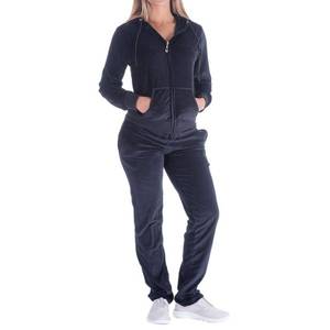 lot 2167 image: Facitisu Womens 2 Piece Outfits Sweatsuits Velour Long Sleeve Zip Up Hoodie Sweatshirt Pants Sport Jogging Tracksuit Set XXX-Large Black - Retail $38
