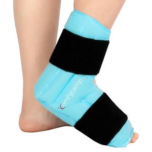 lot 2191 image: Comfytemp Ankle Foot Ice Pack Wrap for Plantar Fasciitis Relief, FSA Eligible, Ankles Brace for Sprained Ankle, Heel Spur, Swelling, Achilles Tendonitis, Pain, Hot Cold Physical Therapy Gifts, 1 Pcs - Retail $26