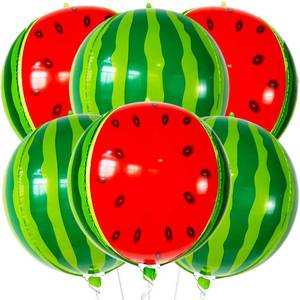 lot 2193 image: KatchOn, Big Watermelon Balloons - 22 Inch, Pack of 6  Summer Balloons For Watermelon Birthday Decorations  One In A Melon Party Decorations for Summer Birthday Decoration - Retail $10