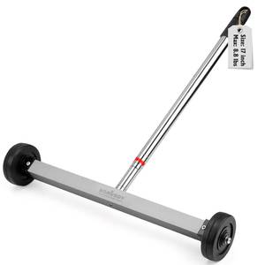 lot 2199 image: HORUSDY 17-Inch Rolling Magnetic Sweeper with Wheels  Adjustable Handle  8.8-Pound Capacity Heavy-Duty Magnet to Pick Up Nails - Retail $20