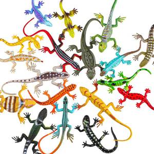 lot 2253 image: Sumind 18 Piece Plastic Lizard Toys Colorful Plastic Fake Model Artificial Reptile Lizard for Teens Adults Decoration Figure Educational Toys Halloween Party Favors Decoration - Retail $10