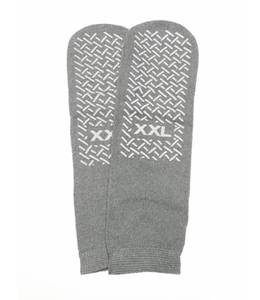lot 2255 image: Comfort Axis 6 Pairs of Single Sided Non-Skid Travel Slipper Ankle Socks, Gray (XX-Large) - Retail $22