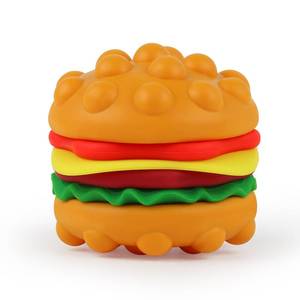 lot 2299 image: Anboor Pop Fidget Toys, 3D Silicone Hambergur Push Bubbles Sensory Toy Pop Stress Ball Anxiety Stress Relief Austism Early Educational Pop Toy for Kids Adults - Retail $9