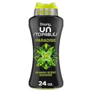 lot 2302 image: Downy Unstopables In-Wash Laundry Scent Booster Beads, Paradise, 24 oz - Retail $16