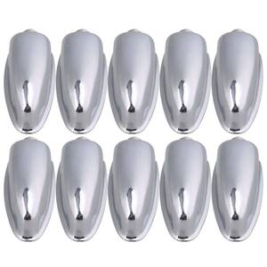 lot 2305 image: Yibuy 5.2x2.5x2cm Triangle Alloy Silver Single End Tom Snare Drum Lugs for Tom Drum Percussion Accessory Replacement - Retail $11