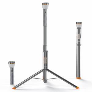 lot 2331 image: Camping Light Telescopic Collapsible 800 Lumens IP65 Waterproof Smart Remote Magnetic Base USB Rechargeable Battery Adjustable Height for Outdoor Adventure Hiking Emergency Lighting - Retail $90