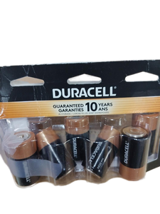 lot 2341 image: Duracell Alkaline Batteries 6 Pack  - Retail $12