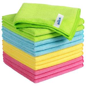 lot 2356 image: MR.SIGA Microfiber Cleaning Cloth,Pack of 12,Size12.6 x 12.6 - Retail $13